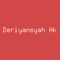 Deriyansyah Ak