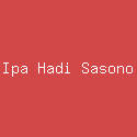 Ipa Hadi Sasono