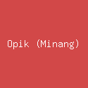 Opik (Minang)