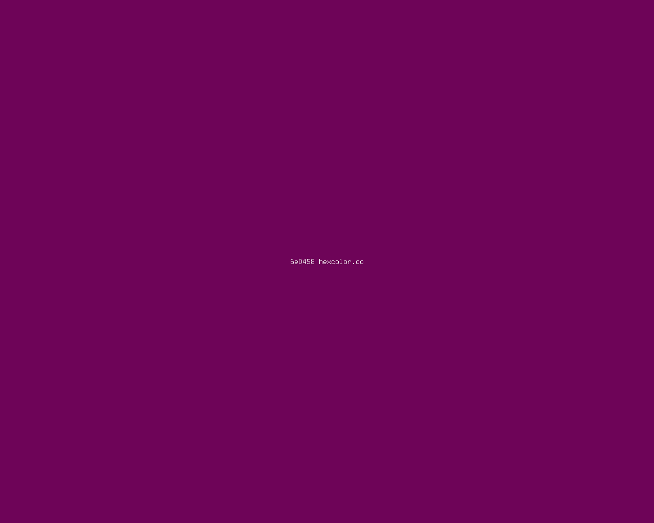 6e0458 Tyrian Purple Rgb 110 4 Color Informations