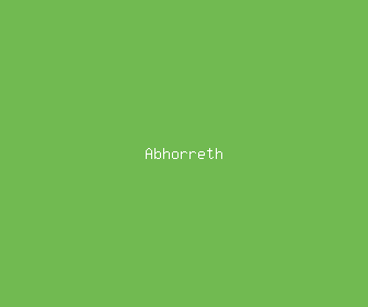 abhorreth meaning, definitions, synonyms