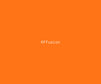 affusion meaning, definitions, synonyms