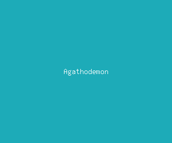 agathodemon meaning, definitions, synonyms