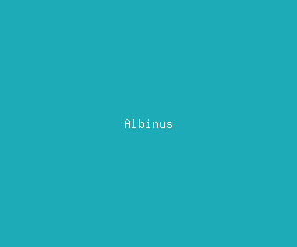 albinus meaning, definitions, synonyms