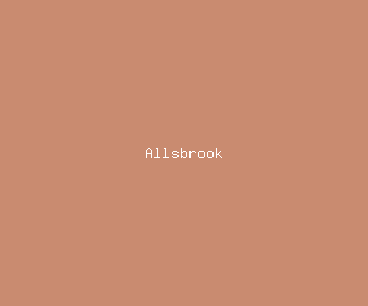 allsbrook meaning, definitions, synonyms