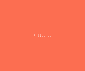 antisense meaning, definitions, synonyms