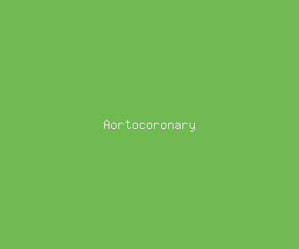 aortocoronary meaning, definitions, synonyms