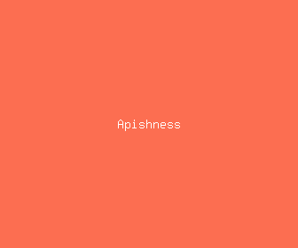 apishness meaning, definitions, synonyms