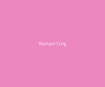 backporting meaning, definitions, synonyms