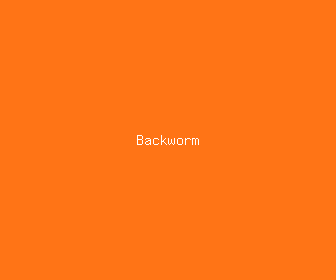 backworm meaning, definitions, synonyms