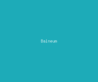 balneum meaning, definitions, synonyms