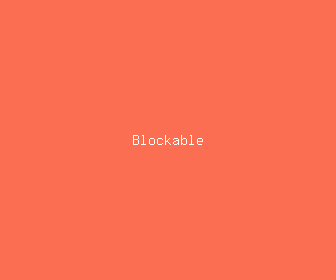 blockable meaning, definitions, synonyms