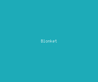 blonket meaning, definitions, synonyms