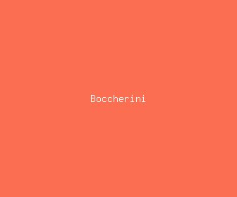 boccherini meaning, definitions, synonyms