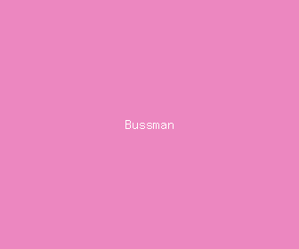 bussman meaning, definitions, synonyms