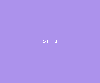 calvish meaning, definitions, synonyms