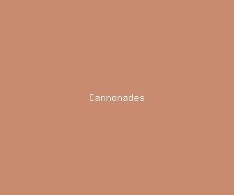 cannonades meaning, definitions, synonyms