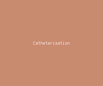 catheterisation meaning, definitions, synonyms