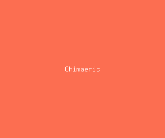 chimaeric meaning, definitions, synonyms