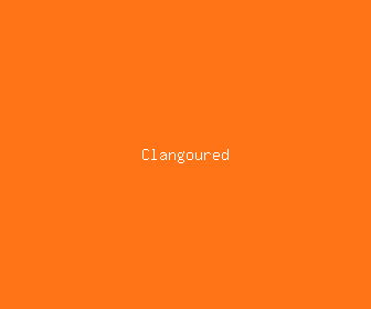 clangoured meaning, definitions, synonyms