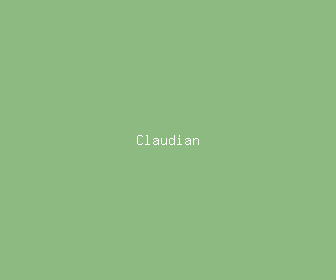 claudian meaning, definitions, synonyms