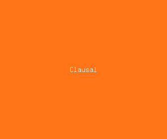 clausal meaning, definitions, synonyms