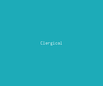 clergical meaning, definitions, synonyms