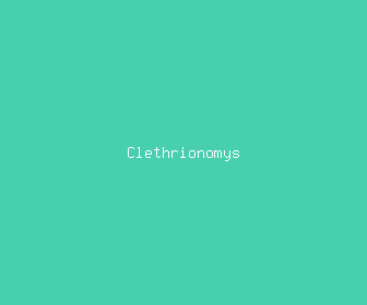 clethrionomys meaning, definitions, synonyms