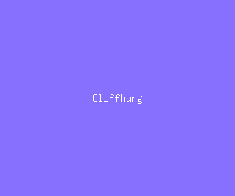 cliffhung meaning, definitions, synonyms