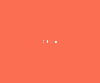 clition meaning, definitions, synonyms