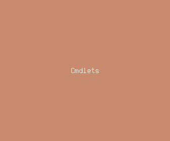 cmdlets meaning, definitions, synonyms