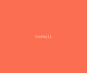 cockbill meaning, definitions, synonyms