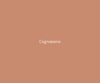 cognomens meaning, definitions, synonyms