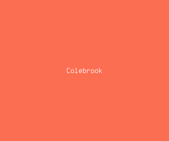 colebrook meaning, definitions, synonyms