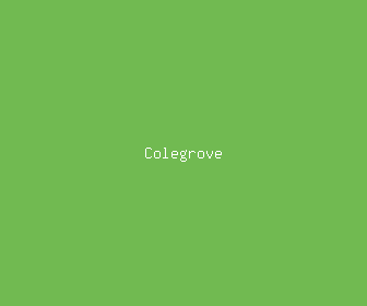 colegrove meaning, definitions, synonyms