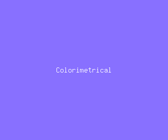 colorimetrical meaning, definitions, synonyms