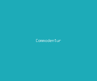commodentur meaning, definitions, synonyms