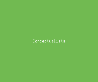 conceptualists meaning, definitions, synonyms