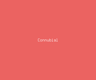 connubial meaning, definitions, synonyms