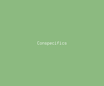 conspecifics meaning, definitions, synonyms