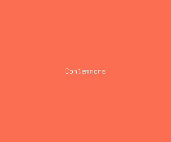 contemnors meaning, definitions, synonyms