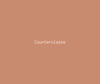 counterclaims meaning, definitions, synonyms
