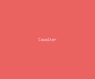 cowalker meaning, definitions, synonyms