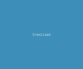 creolised meaning, definitions, synonyms