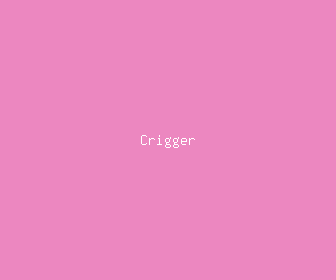 crigger meaning, definitions, synonyms
