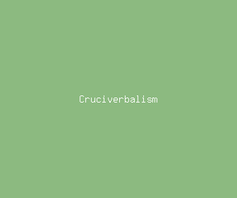 cruciverbalism meaning, definitions, synonyms