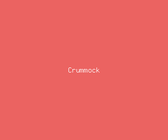 crummock meaning, definitions, synonyms
