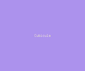 cubicula meaning, definitions, synonyms