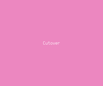 cutover meaning, definitions, synonyms