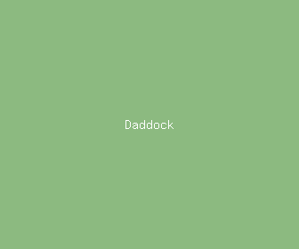 daddock meaning, definitions, synonyms